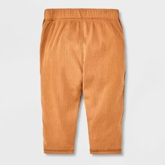 Baby Adaptive Side Snap Pants - Cat & Jack&trade; Brown image {1}