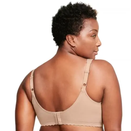 Glamorise Womens MagicLift Cotton Support Wirefree Bra 1001 Caf&eacute; image {1}