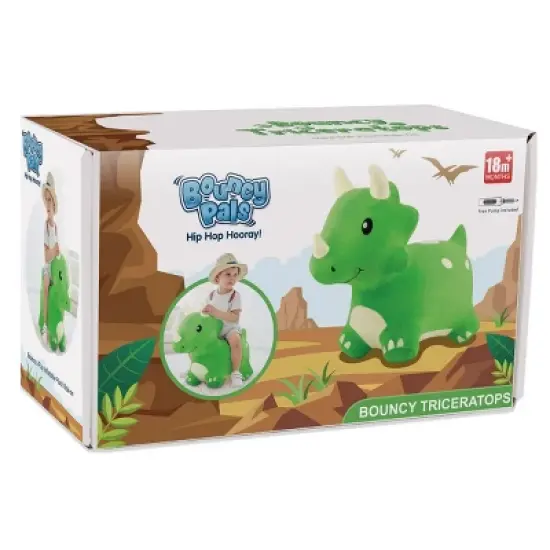 iPlay, iLearn Bouncy Triceratops Bouncy Pals Hopping Animal image {6}