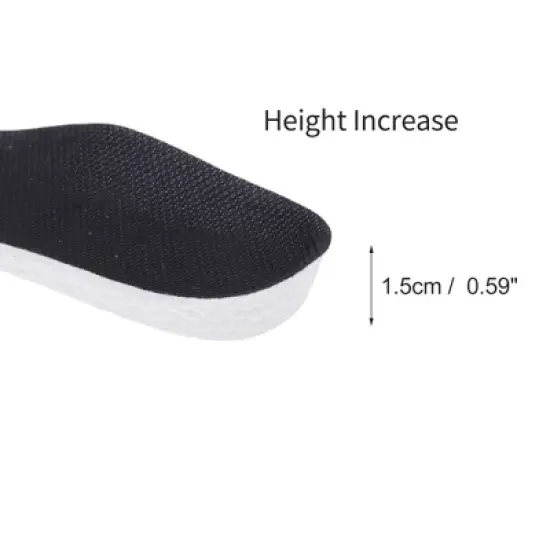 Unique Bargains Invisibility Height Increase Half Pad Shoe Inserts 2 Pair image {1}