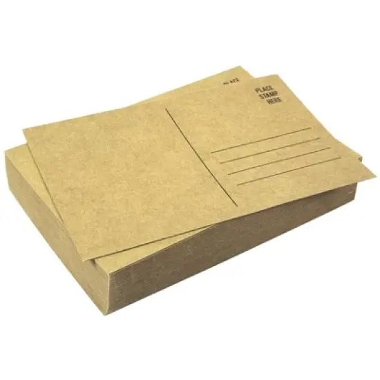 50-Pack Brown Kraft Paper Blank Postcards, Self Mailer, Postage Saver, DIY Note Card for Wedding, Baby Shower, Business & More, 4 x 6 inches image {4}