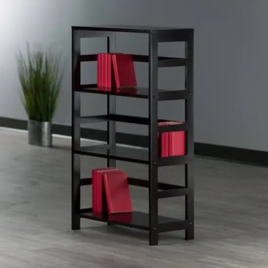42" 3 Section Wide Bookshelf Espresso - Winsome image {6}