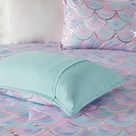  Daphne Metallic Printed Reversible Comforter Set image {6}