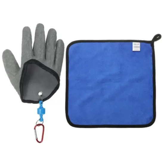 Unique Bargains Waterproof Puncture Resistant Non-Slip Fishing Gloves (Right) with Magnet Release image {5}