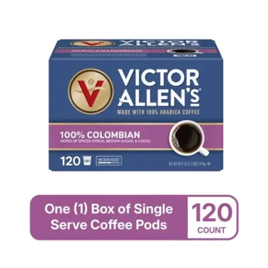 Victor Allen's Coffee 100% Colombian, Medium Roast, 120 Count, Single Serve Coffee Pods for Keurig K-Cup Brewers image {2}