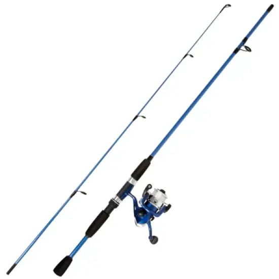 Fishing Rod and Reel Combo, Spinning Reel, Fishing Gear for Bass and Trout Fishing, Great for Kids, Blue - Swarm Series by Wakeman image {1}