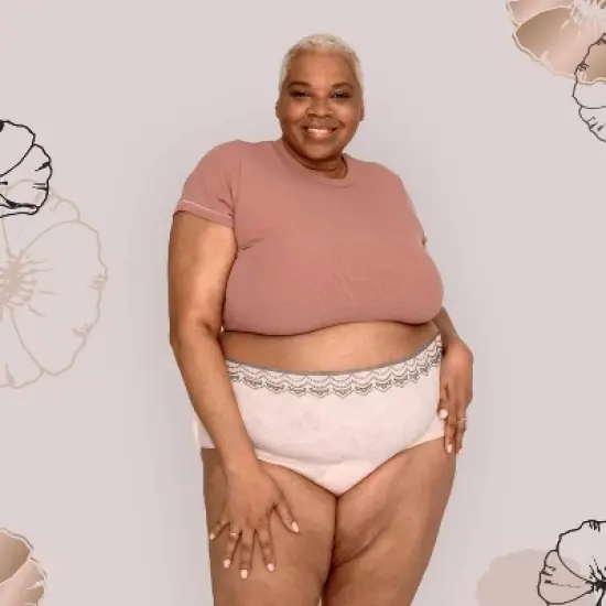  Always Discreet Boutique Maximum Protection Adult Incontinence Underwear for Women - Peach  image {3}