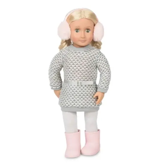 Our Generation Winter Style Dress & Earmuffs Outfit for 18" Dolls image {1}