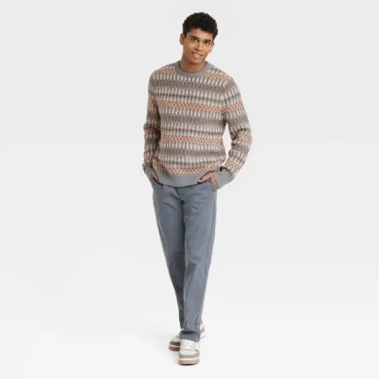 Men's Fair Isle Design Ribbed Hem Pullover Sweater - Goodfellow & Co&trade; image {2}