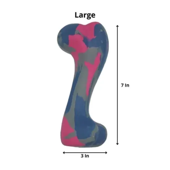 American Pet Supplies 7-Inch Eco-Friendly Durable Natural Rubber Dog Bone Chew Toy- Large image {1}