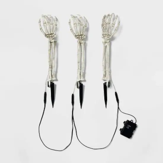 3ct LED Skeleton Arms Halloween Novelty Path Lights with Timer - Hyde and EEK! Boutique&trade; image {2}