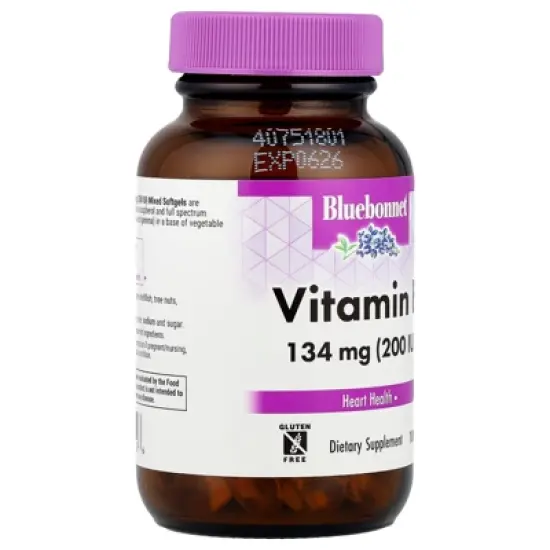 Bluebonnet Nutrition Vitamin E, 100 Softgels image {3}