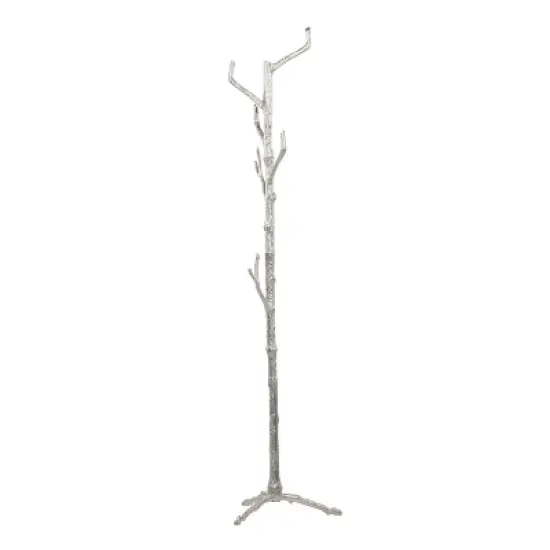Eclectic Metal Coat Rack Silver - Olivia & May image {7}