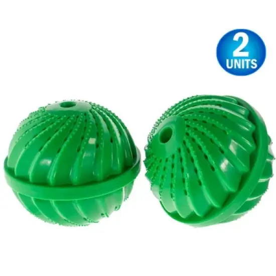 5 Star Super Deals 2 Eco Friendly Washing Cermaic Balls - All Natural, Checmical Free, Fragrance Free Laundry Detergent Alternative - Reusable - GREEN image {6}