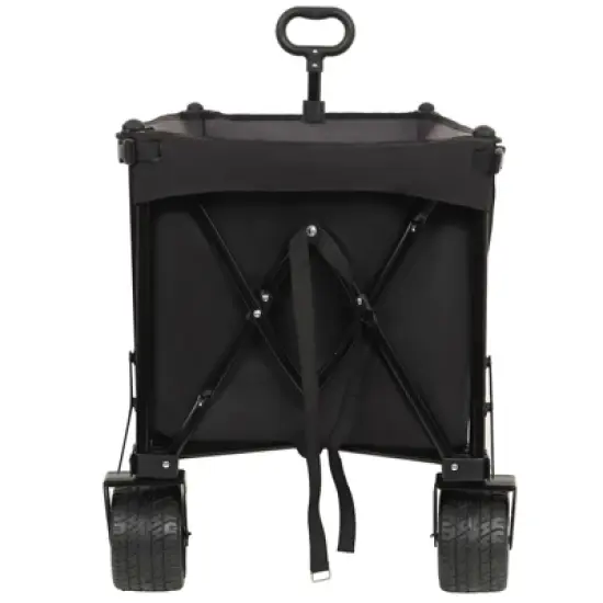 RISOKEYS Foldable Wagon - 30% Expandable, Adjustable Handlebar and All-Terrain Beach Wheels,480LBS Capacity,for Beach Trips,Camping,Shopping image {14}