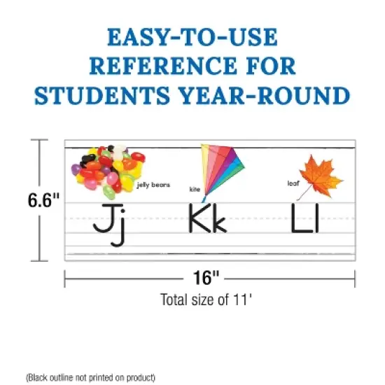 Carson Dellosa Education Photographic Alphabet Line: Manuscript Bulletin Board Set, Grade PK-2 (33 pieces) image {2}