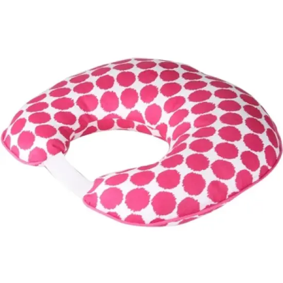 Bacati - 3 pc Ikat Zigzag Pink Dots Muslin Hugster Feeding & Infant Support Nursing Pillow image {4}