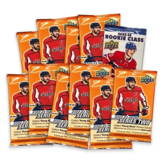 2022-23 Upper Deck NHL Series 2 Hockey Trading Card Mega Box image {2}