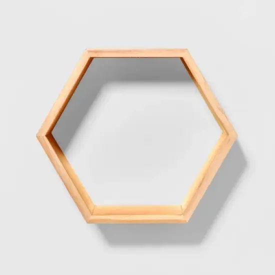 Natural Wood Hexagon Kids' Shelf - Pillowfort&trade; image {5}