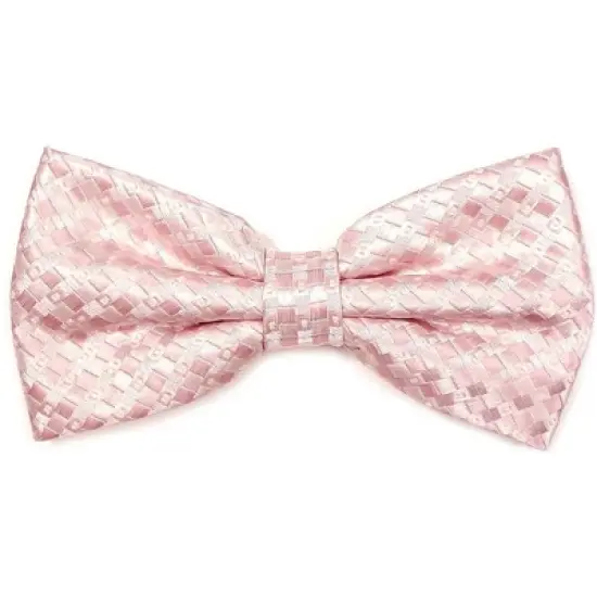 Men's Plaid Pre-tied Adjustable Length Bowtie - Formal Tuxedo Solid Color image {4}