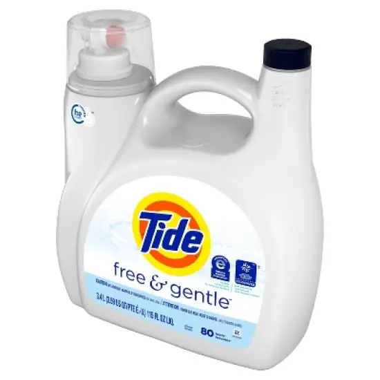 Tide Liquid Free & Gentle Laundry Detergent - 115oz image {2}