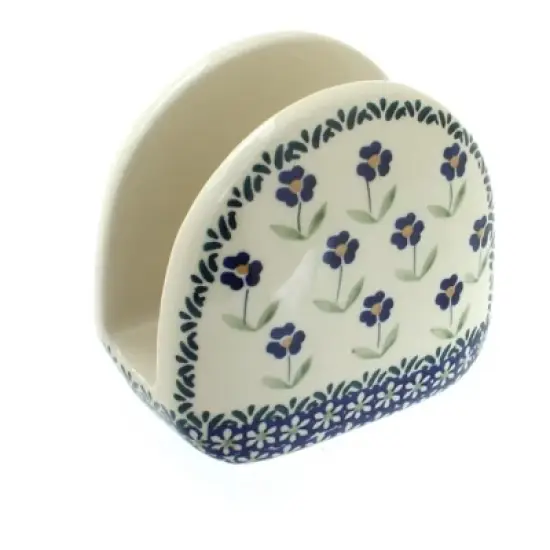 Blue Rose Polish Pottery S130 Manufaktura Napkin Holder image {3}