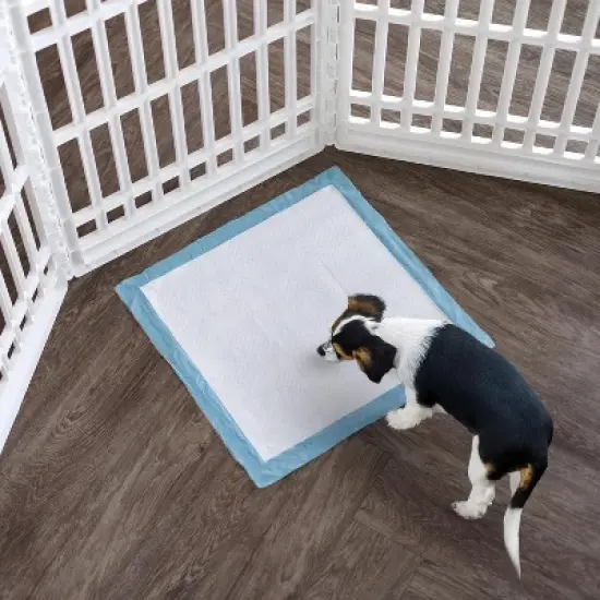 IRIS USA Puppy Pads with Quick-Dry Leak-Proof Design for Potty Training, Regular Size 22x22 Inch, 100 Count image {4}