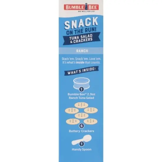 Bumble Bee Tuna Salad with Crackers Snack Kit Ranch- 3.5oz image {4}