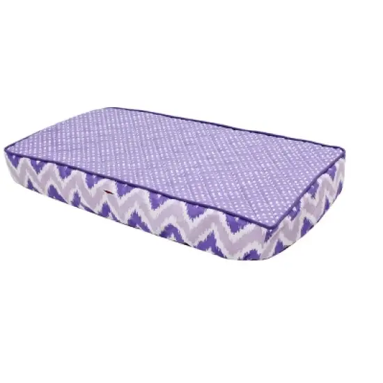 Bacati - MixNMatch Purple Pin Dots Changing Pad Cover image {7}