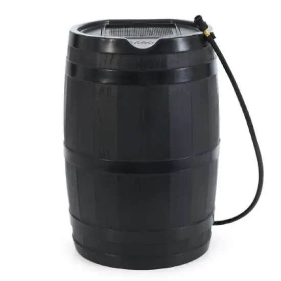 FCMP Outdoor RC45 45 Gallon Outdoor Rain Water Catcher Barrel Container image {6}