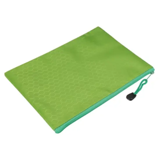 Unique Bargains Waterproof Cloth Zipper Office Travel File Bags 10 Pcs image {5}