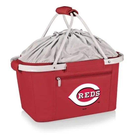 MLB Cincinnati Reds Metro Basket Collapsible Cooler Tote - Red image {5}