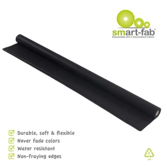 Smart-Fab&reg; Art & Decoration Fabric Roll, 48" x 40', Black image {3}