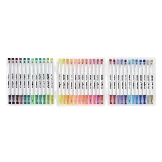 KINGART Twin-Tip Chisel & Fine Markers 36 Colors image {3}