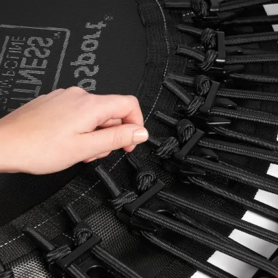 JumpSport 370 Home Gym 39 Inch Heavy Duty Fitness Trampoline with 4-In-1 DVD for Customized Strength and Cardio Exercises, Black image {3}