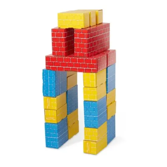 Melissa & Doug Extra-Thick Cardboard Building Blocks - 24 Blocks in 3 Sizes image {5}