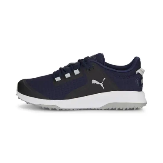Puma Men's Fusion Grip Spikeless Golf Shoes - Navy/Silver image {3}
