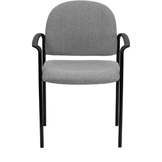 Emma and Oliver Comfort Stackable Steel Side Reception Chair with Arms image {8}