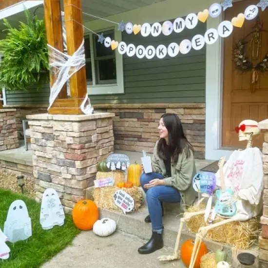 Big Dot of Happiness In My Spooky Era - Ghost Yard Sign Outdoor Lawn Decorations - Ghost Concert Halloween Party Yard Signs image {6}