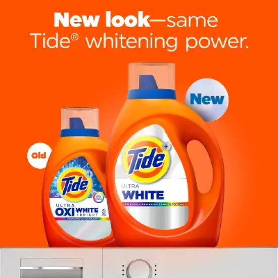 Tide Ultra Oxi Whitening HE Compatible Laundry Detergent Soap image {4}