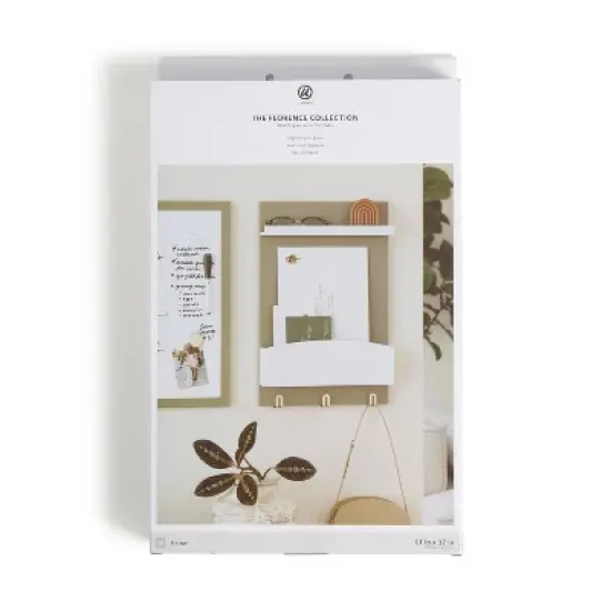 U Brands 11"X17" Modern Wall Organizer Storage Board Forest Fog image {2}