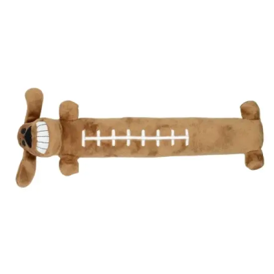 Multipet Tailgate Football Loofa Dog Toy - 12" image {2}