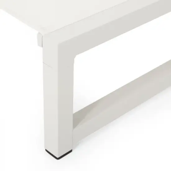 Christopher Knight Home Mottetta Outdoor Mesh and Aluminum Armless Adjustable Chaise Lounge image {8}