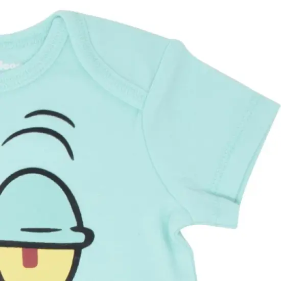 SpongeBob SquarePants SpongeBob SquarePants Patrick Squidward  3 Pack Short Sleeve Bodysuits  Newborn to Infant image {4}