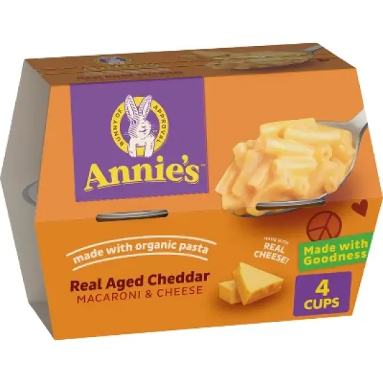 Annie's Real Aged Cheddar Mac & Cheese Microwavable Cups image {9}