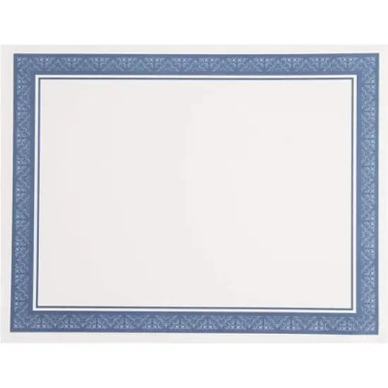 Best Paper Greetings 50 Pack Blank Award Certificate Sheets with Blue Border for Printing Graduation Diploma Paper, White, 8.5 x 11 inch image {3}