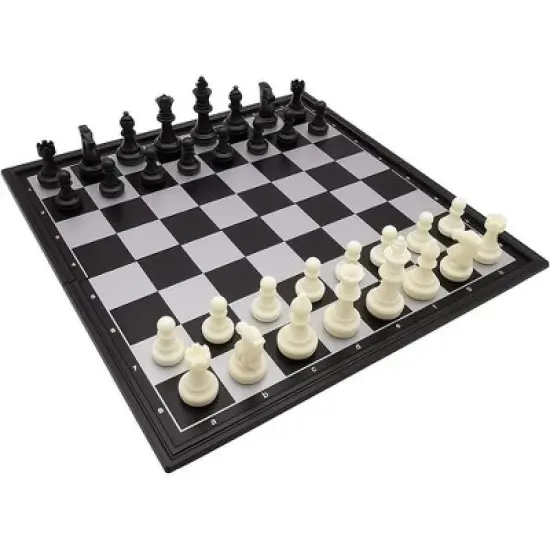 MOVSSOU Magnetic Chess Set Foldable Board Games 15" image {1}