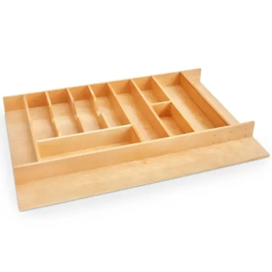 Rev-A-Shelf Trimmable Wooden Kitchen Drawer Divider Utility Holder Cutlery Tray Organizer Insert image {7}
