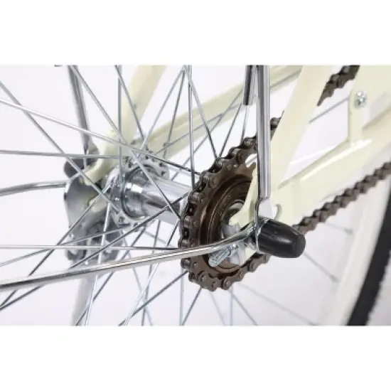 24 & 26 Inch Beach Cruiser Bike for Women, Womens Bike with Basket 1 Speed, Step Through Bikes image {2}