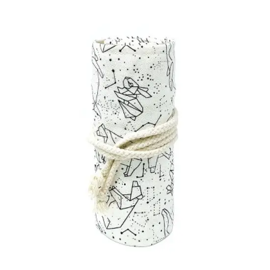 Wrapables Pencil Roll Organizer, Colored Pencil Wrap Pouch (72 slots), Galactic Animals image {4}